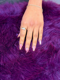 14k yellow gold diamond pave abstract swirl ring(Cz) stones