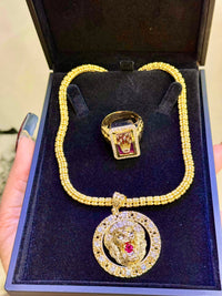 Gold Over Silver Royal Ice Chain Instagram Combo 🔥