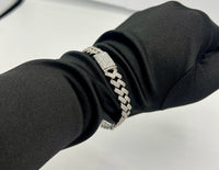 Silver Cuban Choker Set