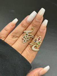 14K Peacock Rings by Bling Bling