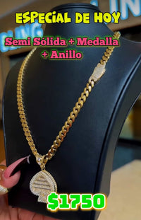 Combo instagram Sale 🔥 10K chocker pendant and Ring Set by BB