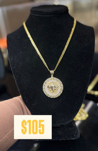 Instagram Sale Gold Over Silver Chain with Pendant by Bling Bling