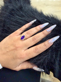 14K Gold Purple Stone Ring By BB