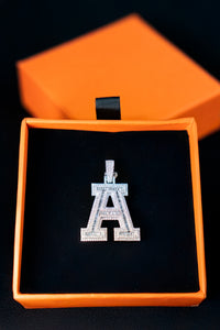 Letter A Large Initial Pendant