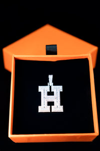 Letter H Large Initial Pendant