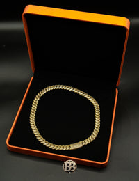 14K Gold "Iced Out" Monaci Miami Cuban Link Diamond Chain Choker