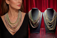 Silver tennis chain