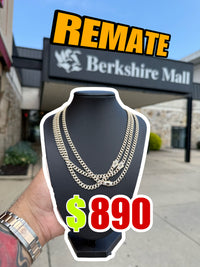 14k Full cz cuban choker 16”