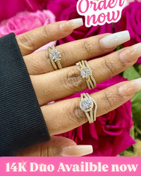 14K Duo Rings by Bling Bling