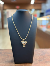 14K Bubbles With Ice Chain