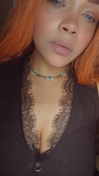 10K Heart 💚 Choker By Bling Bling jewels