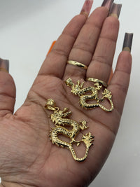 Gold Over Silver Chinese 🐉 Dragon By BB
