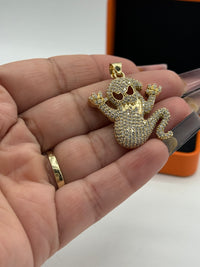 Ghost 👻 Pendant Gold Over Silver
