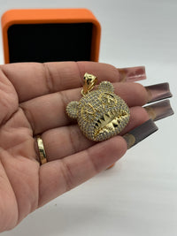 Kanye West Graduation College Dropout Bear Pendant, Gold Over Silver by BB