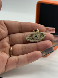 Evil Eye 🧿 gold over silver pendant by BB