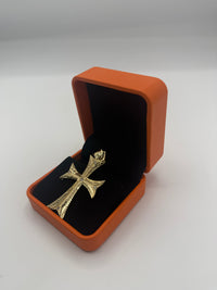 Gold Cross Pendant (large) by BB