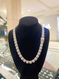 Tennis Chain Silver and Moissanite by Bling Bling
